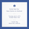 Facebook Sends Invite To Media For ‘new home on Android’ Event On April 4